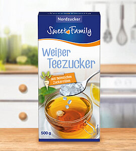 Weißer Teezucker