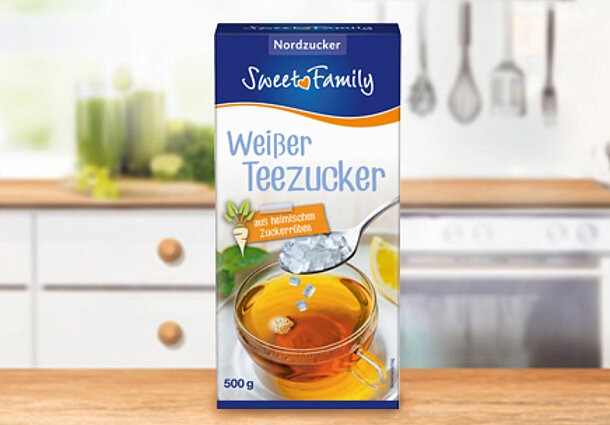 Weißer Teezucker