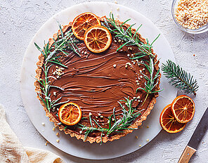 Schoko-Spekulatius-Tarte mit Nussnougat