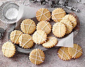 Veganes Zitronenshortbread