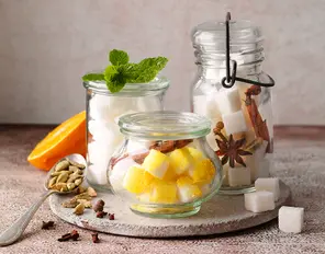 Aromatisierte Zuckerwürfel