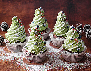 Cupcake-Tannenbäume