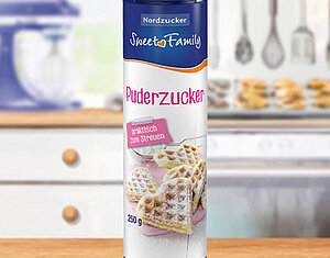 Puderzucker zum Streuen