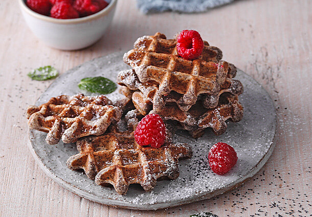 Mohn-Hefewaffeln (Rezept)