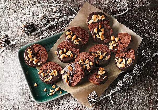 Vegane Erdnuss-Schoko-Cookies