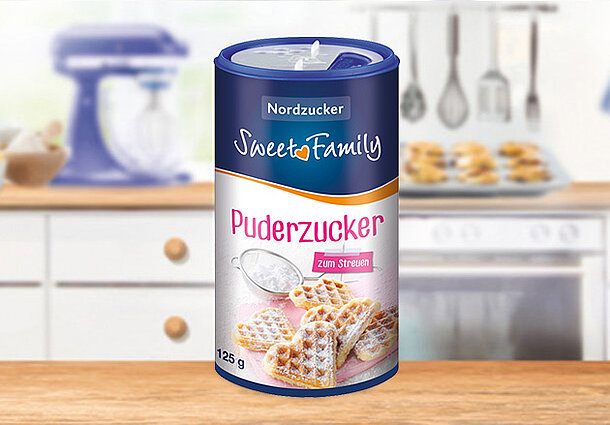 Puderzucker zum Streuen