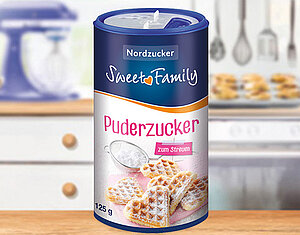 Puderzucker zum Streuen