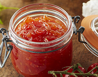 Tomatenmarmelade mit Zitrone