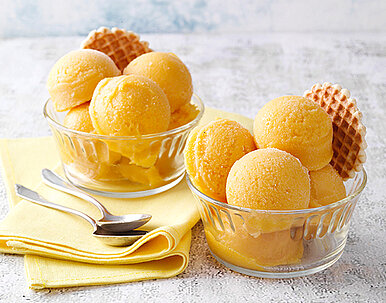 Mango-Vanille-Sorbet