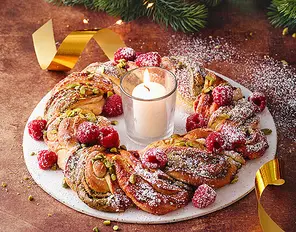 Gebackener Adventskranz
