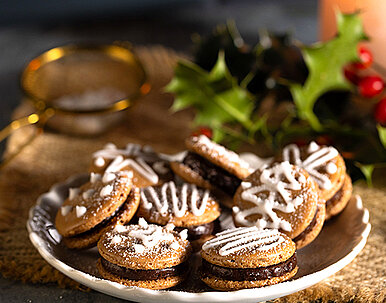 Macarons mit Lebkuchen-Buttercreme