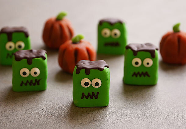 Süße Frankensteinchen für Halloween