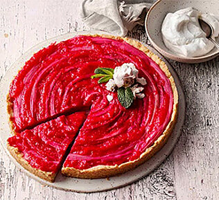 Süß-saurer Rhabarber