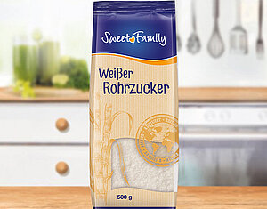 Weißer Rohrzucker