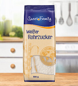 Weißer Rohrzucker