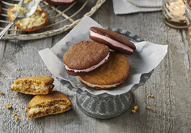 Whoopie-Pies mit 2erlei Füllungen (Rezept)