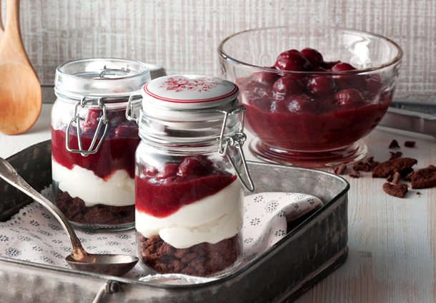 Schwarzwälder Kirsch-Dessert