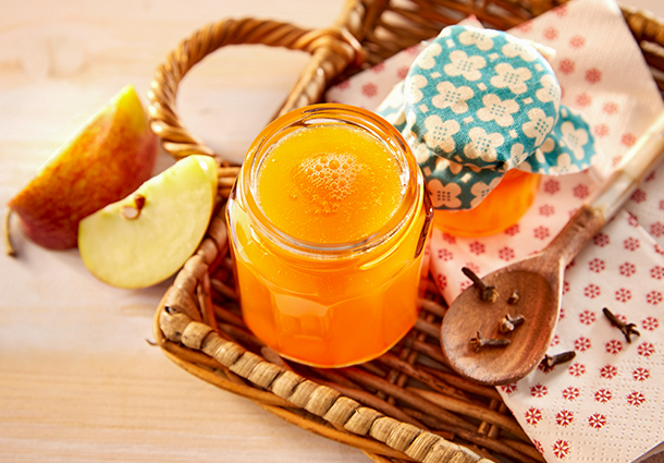 Rezept für Birne-Apfel-Sanddorn-Gelee | SweetFamily