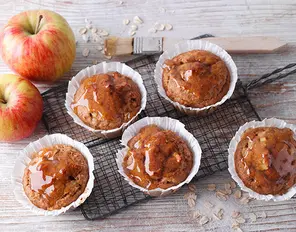 vegane Apfel-Hafer-Muffins