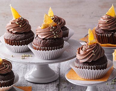 Orangen-Cupcakes