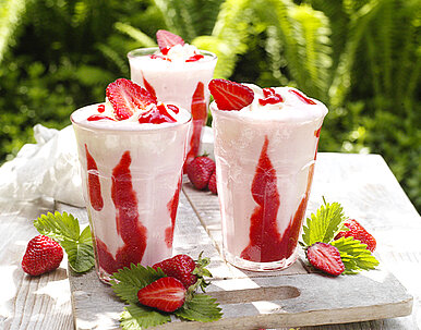Erdbeer-Buttermilch-Shake