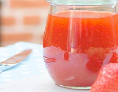 Erdbeer-Vanille-Fruchtaufstrich