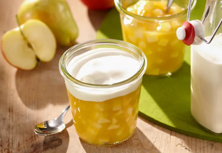 Gelbe Grütze mit Sanddorn (Rezept)