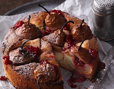 Versunkene Birnen-Kuchen