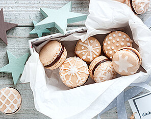 Weihnachts-Macarons