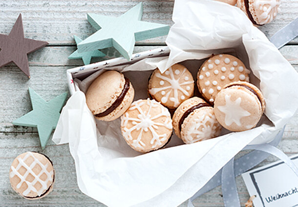 Weihnachts-Macarons (Rezept)