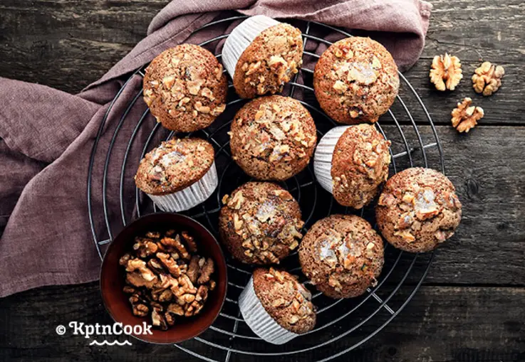 Zucchini-Walnuss-Muffins (Rezept)