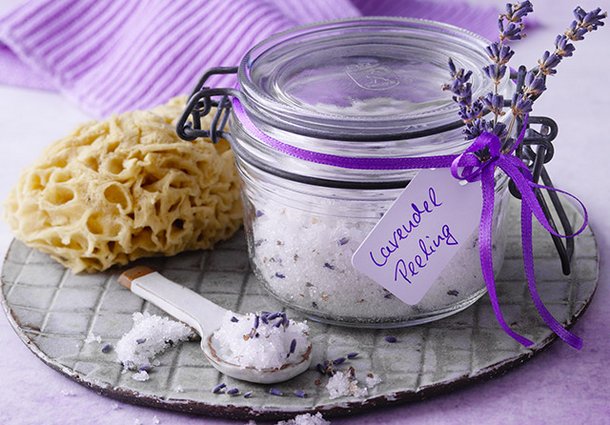 Lavendel-Zuckerpeeling (Rezept)