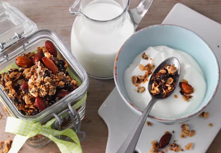 Haferflocken-Granola-Müsli