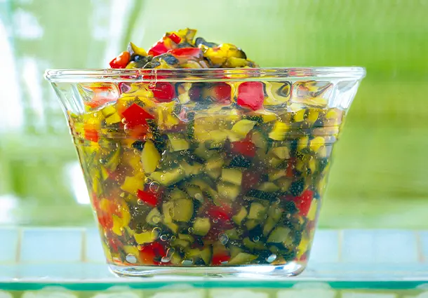 Zucchini-Paprika-Konfitüre (Rezept)