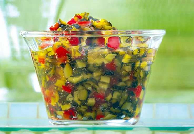 Zucchini-Paprika-Konfitüre (Rezept)