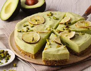Avocado-Limetten-Cheesecake