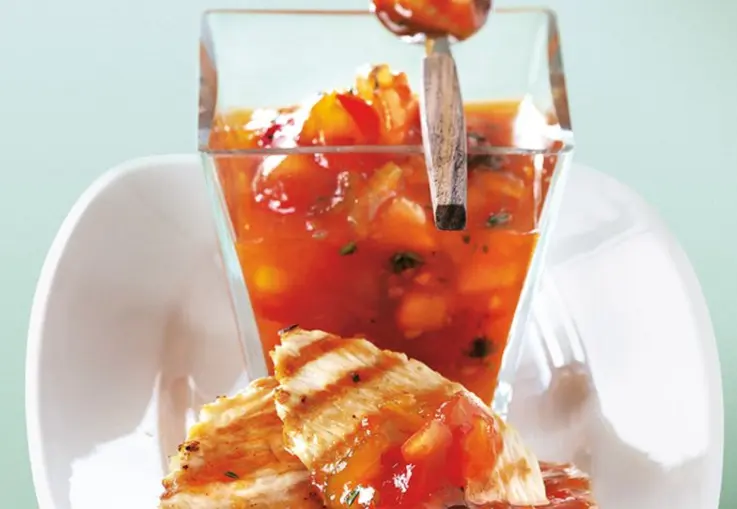 Tomaten-Sellerie-Relish (scharf) (Rezept)
