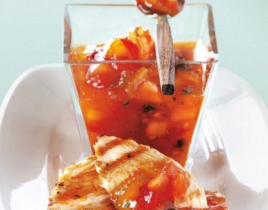 Tomaten-Sellerie-Relish (scharf)
