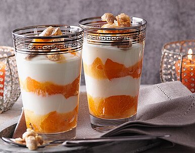 Mandarinen-Schichtdessert