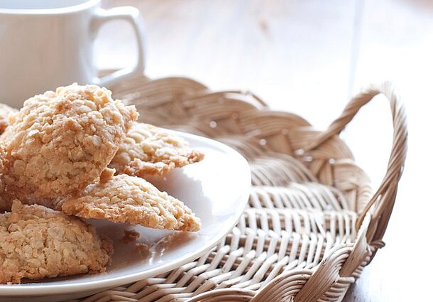 Knusprige Haferflocken Cookies (Rezept)