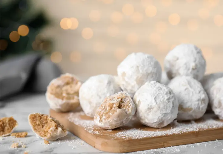 Kourabiedes griechische Mandelkekse
