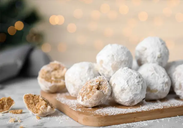 Kourabiedes griechische Mandelkekse