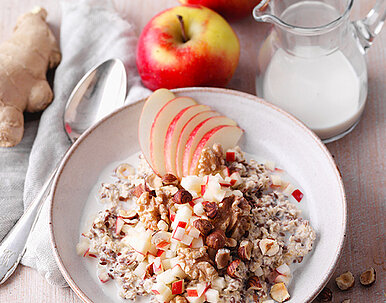 Bircher Müsli mit Ingwer-Apfel