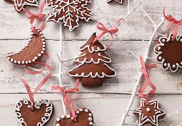 Lebkuchen-Baumschmuck 