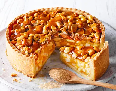 Apfelkuchen mit Nusskaramell