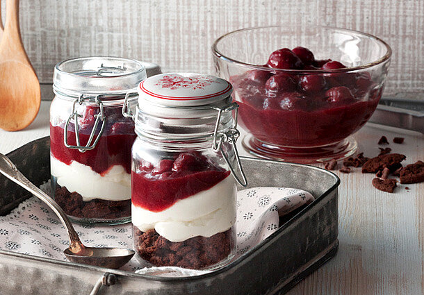 Schwarzwälder Kirsch-Dessert (Rezept)