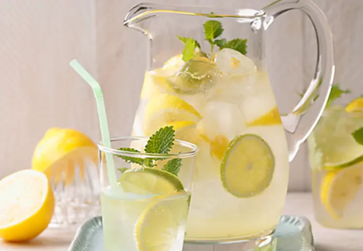 Frische Zitronen-Limetten-Limonade (Rezept)