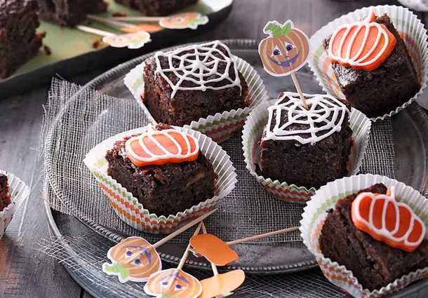 Kürbis-Schoko-Brownies (Rezept)
