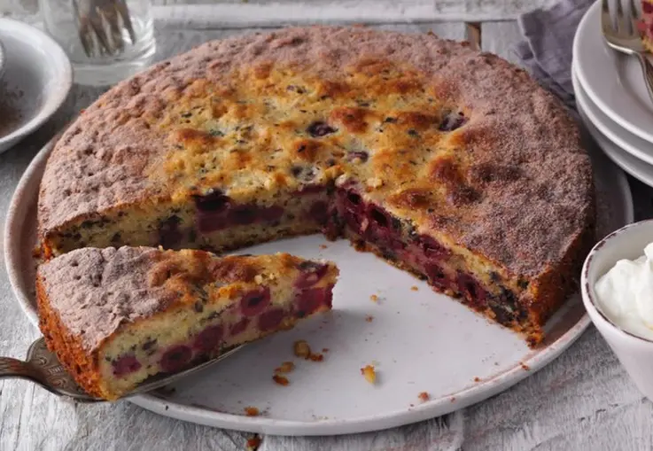 Kirschkuchen mit Schokolade (Rezept)