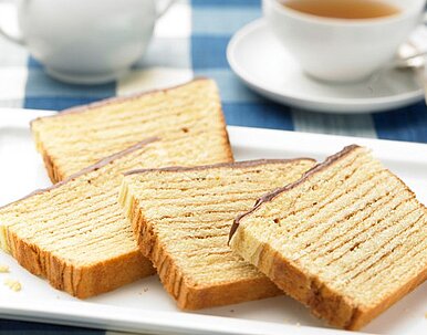 Baumkuchen in Kastenform